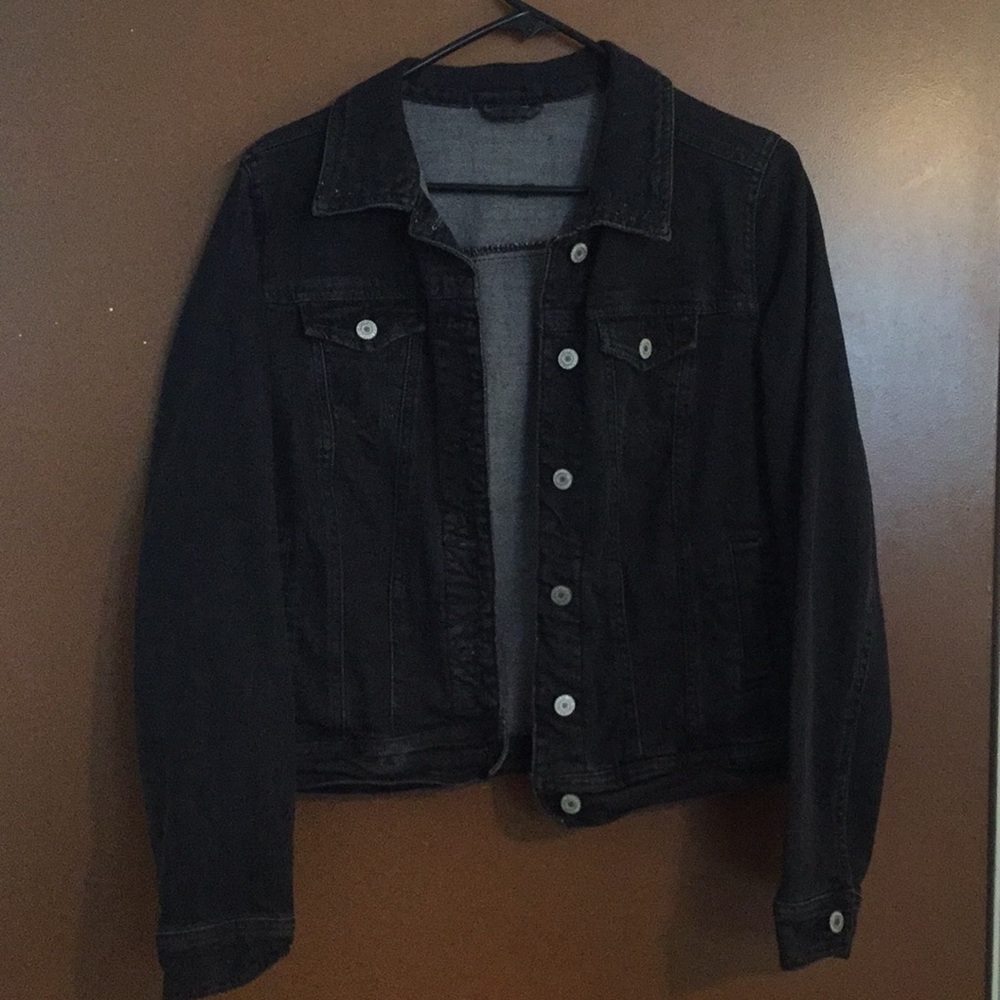 Vintage black denim jacket